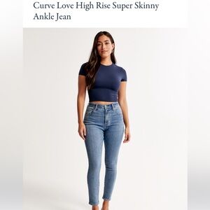 Curve Love High Rise Super Skinny Ankle Jean 26/2 R